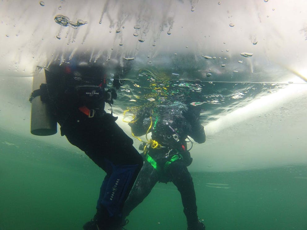 Ecodive sous glace