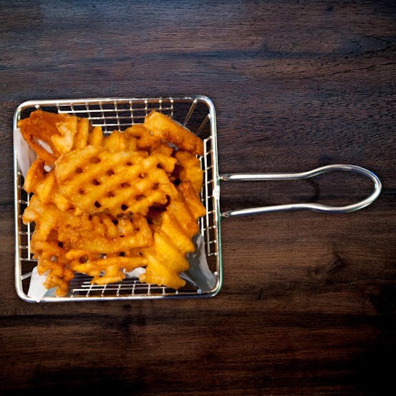 Frites gaufrees
